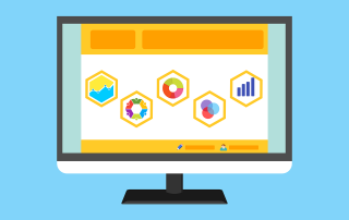Free statistic survey website vector